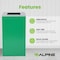 Alpine Industries Square Recycling Gin, 29 Gallons, Green Can, Square Opening Lid ALP4450-KIT-GRN-S - alternate 5